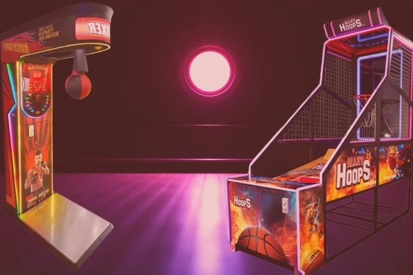 punching and basketball arcade